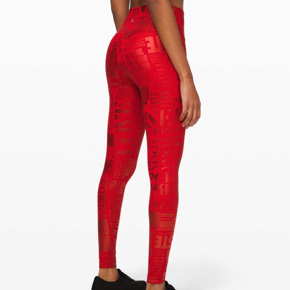 Lululemon Red Women's Leggings A52
